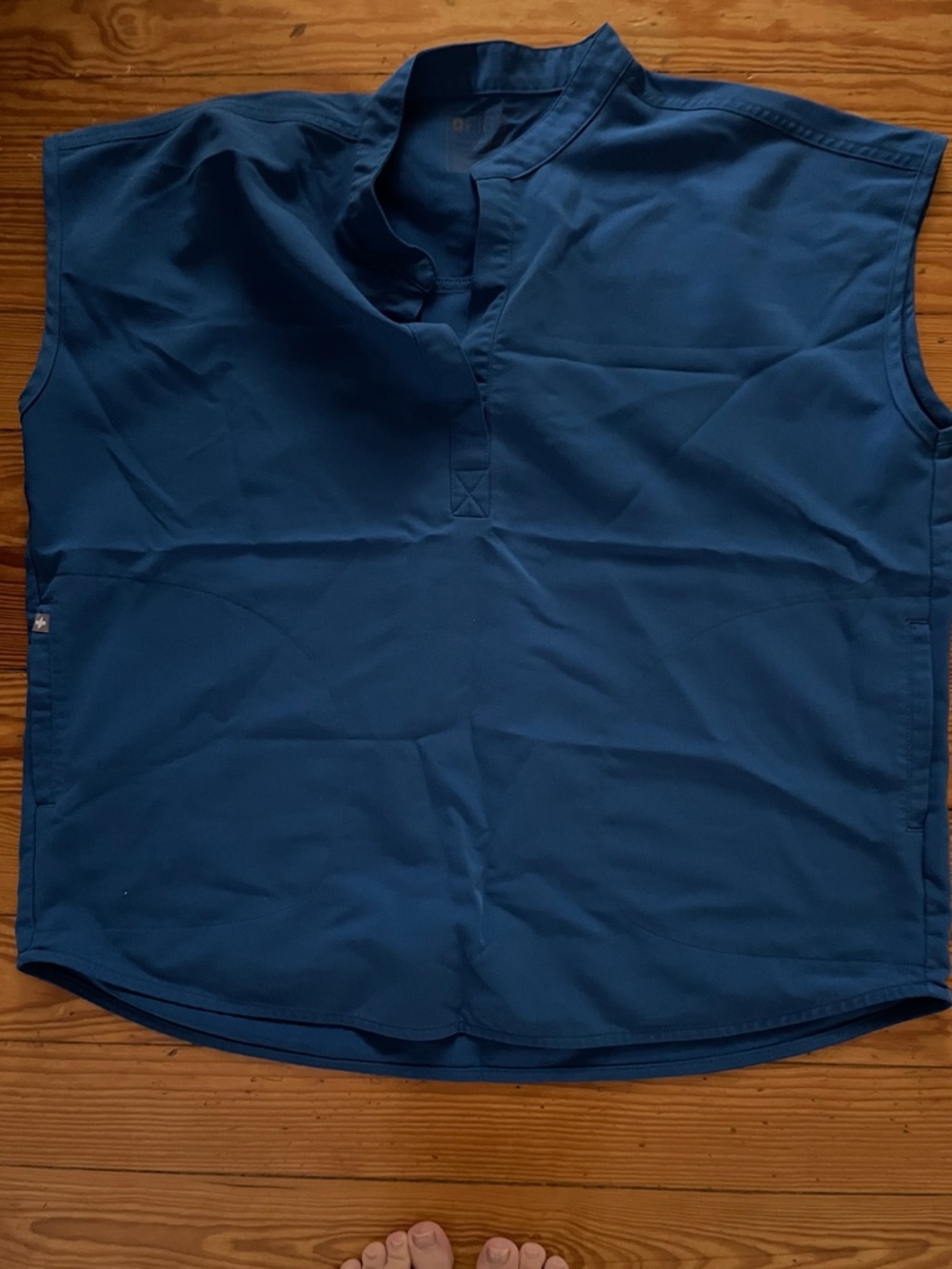 Figs Women's Tunic Top in Deep Navy Blue